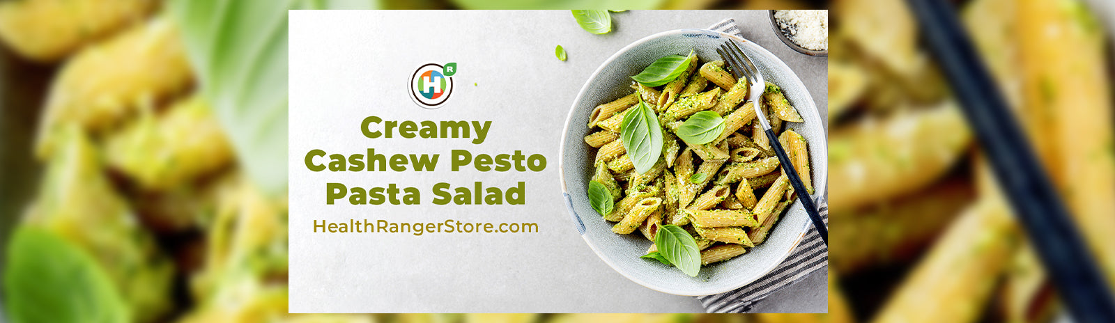 Creamy Cashew Pesto Pasta Salad