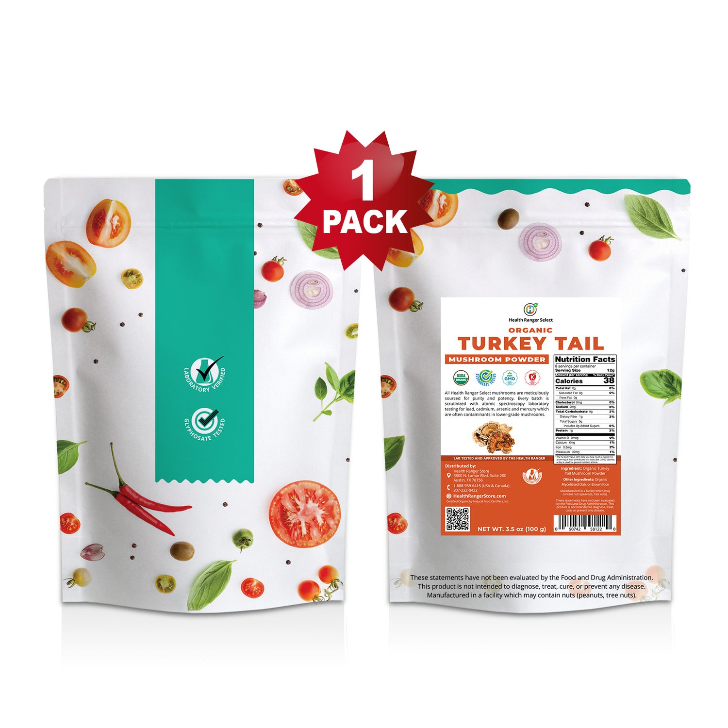 Organic Turkey Tail Mushroom Powder 100g