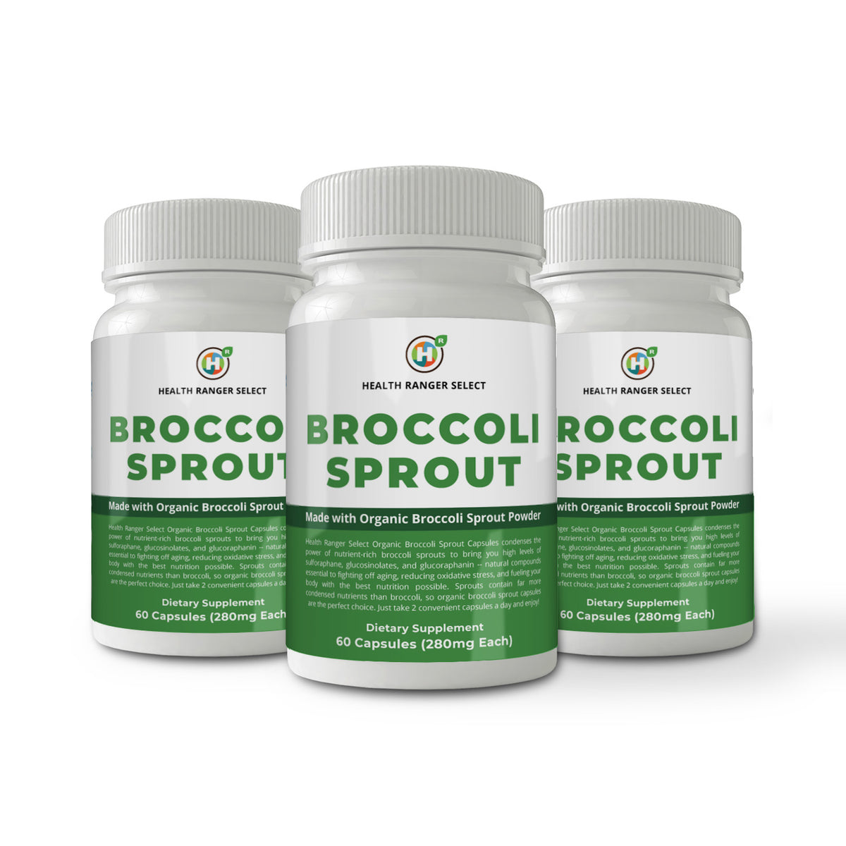 Broccoli Sprouts - 60 capsules - with Organic Broccoli Sprout Powder ...