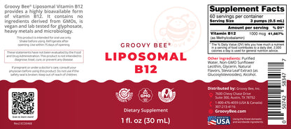 Liposomal Vitamin B12 1 fl. oz (30ml)