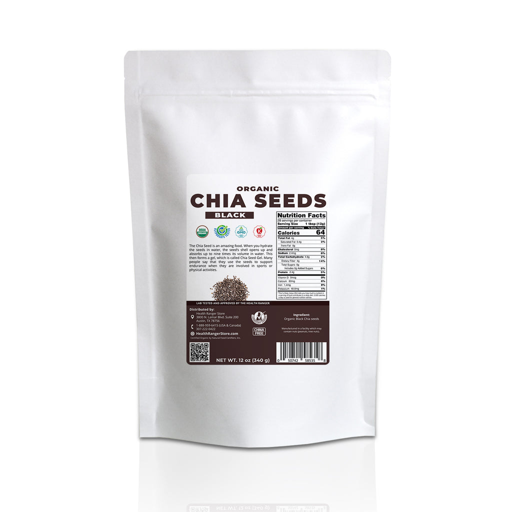BIO PRIMO Organic Black Chia Seeds, 200 g