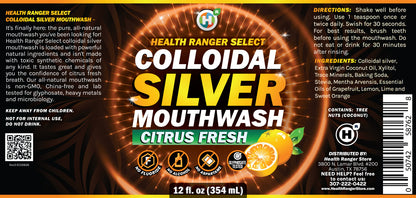 Colloidal Silver Citrus Fresh Mouthwash 12oz (354ml)