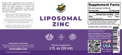 Liposomal Zinc 2 fl. oz (59ml)