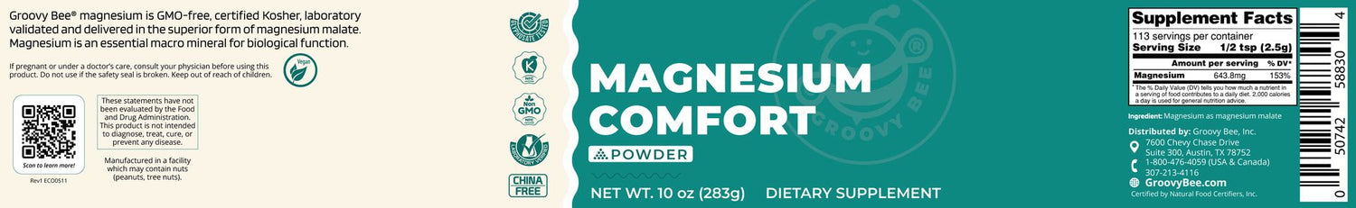 Magnesium Comfort Powder 10 oz (283g) (6-Pack)