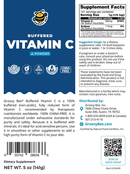 Buffered Vitamin C Powder 5 oz (141g) (3-Pack)