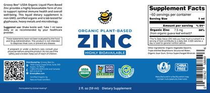 Organic Plant-Based Zinc 2 fl oz (59 ml)
