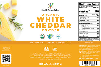 Organic White Cheddar Powder (40 oz, 1134g) 