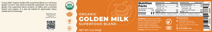 Organic Golden Milk  Superfood Blend  5 oz (141 g) (6-Pack)