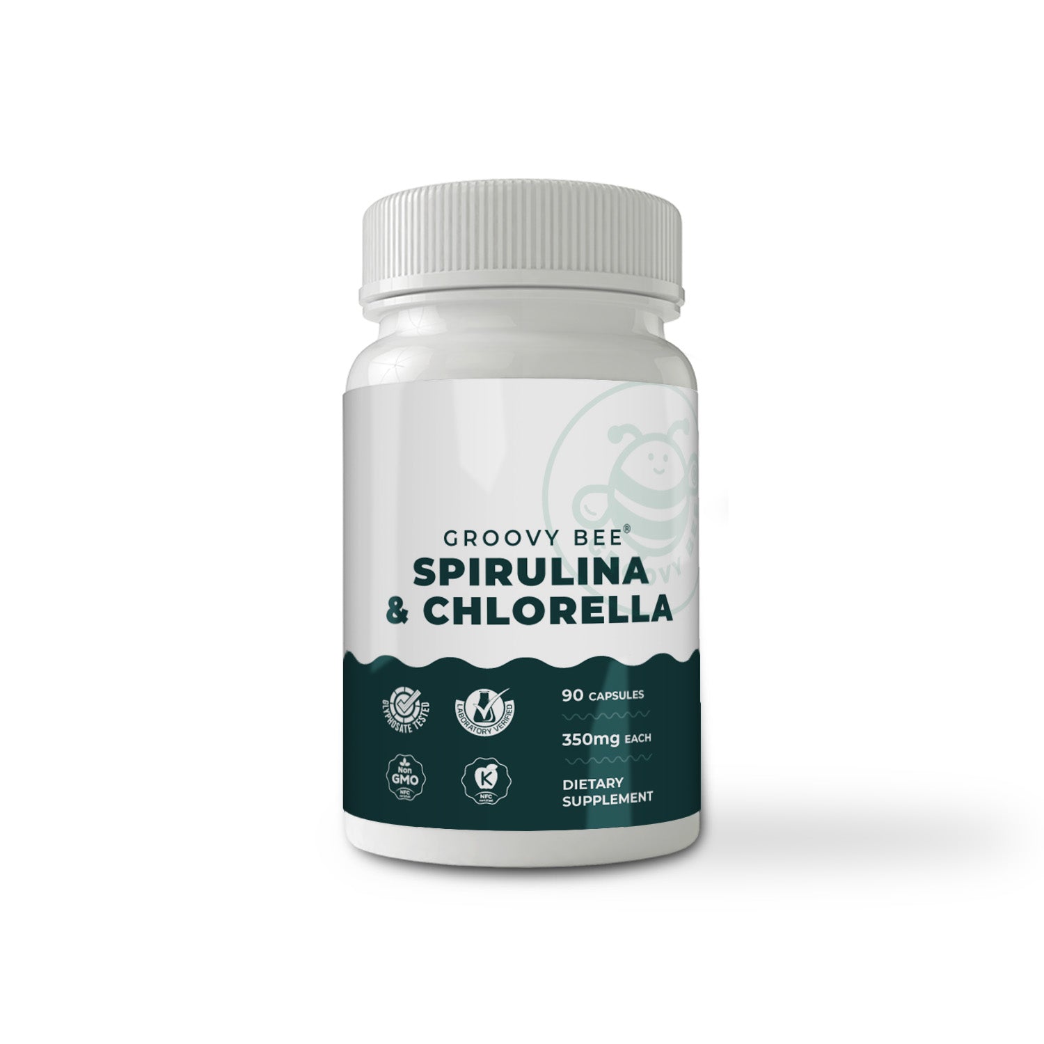 Spirulina and Chlorella Capsules 90 Caps (350 mg Each) (3-Pack)