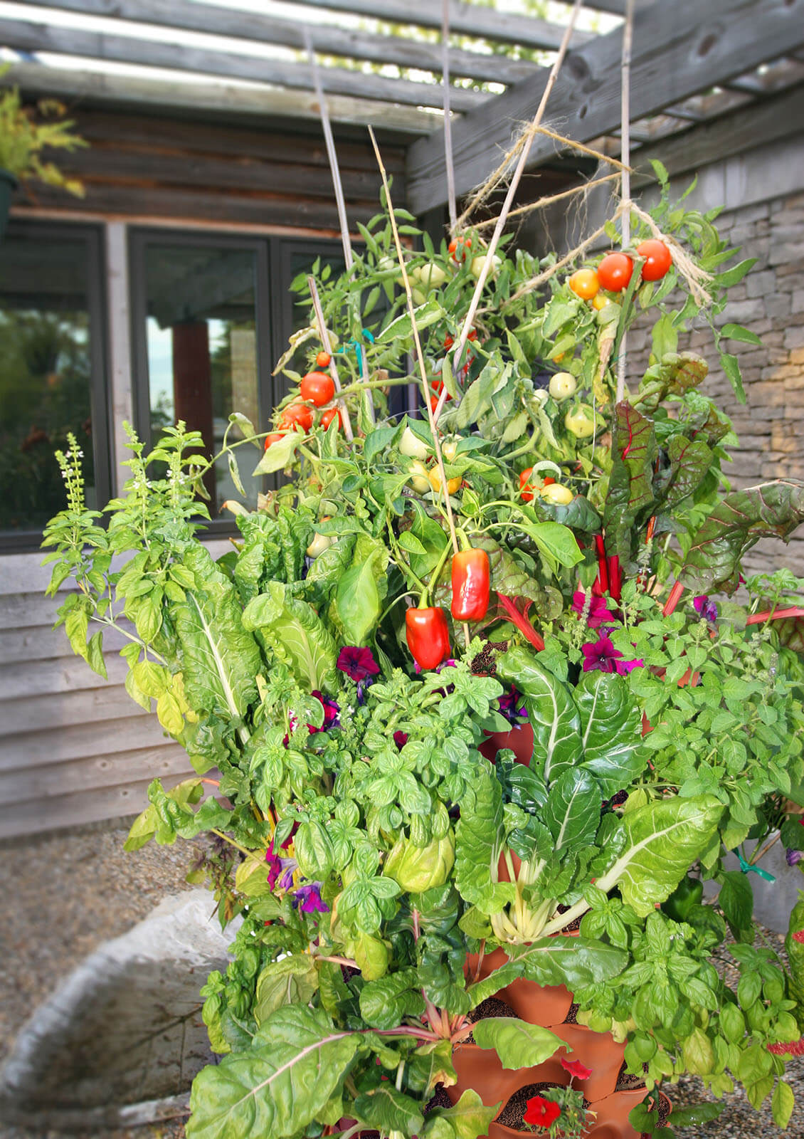 Garden Tower 2™, 50-Plant Composting Vertical Garden Planter