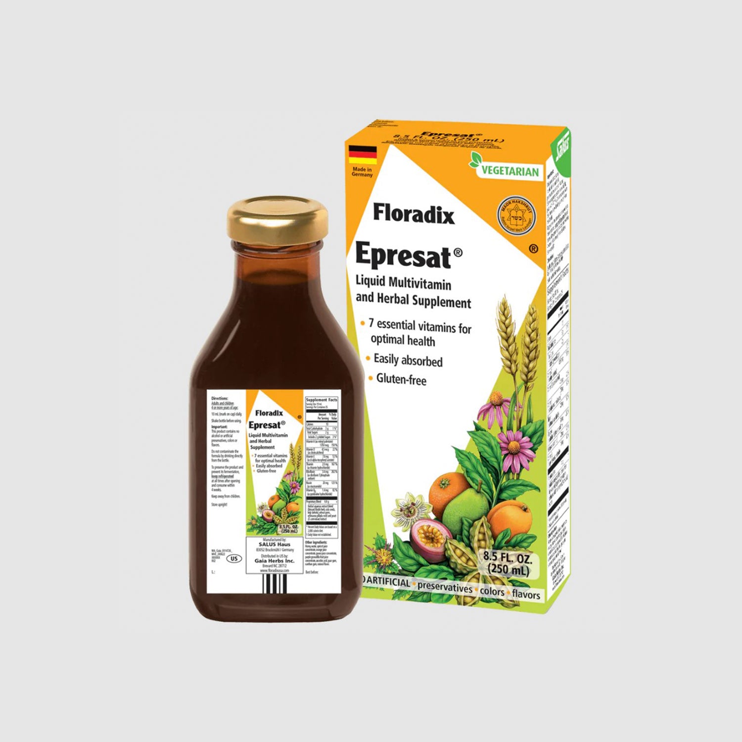 Epresat® Adult Liquid Multivitamin &amp; Herbal Supplement 8.5 fl oz (250ml)