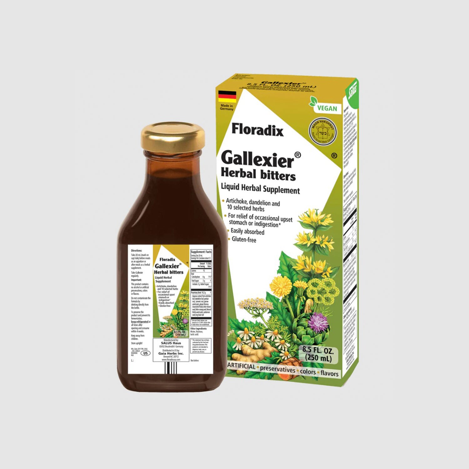 Gallexier® Herbal Bitters Liquid Herbal Supplement 8.5 fl oz (250ml)