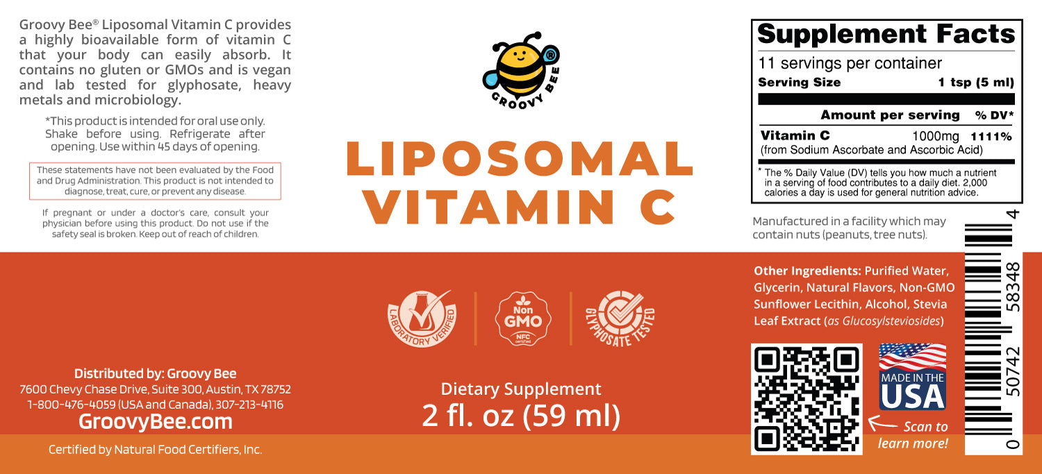 Liposomal Vitamin C 2 fl. oz (59 ml) (6-Pack)