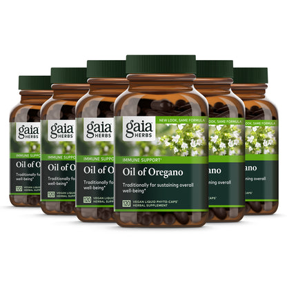 Gaia Herbs Oil Of Oregano 120 caps count (6-Pack)